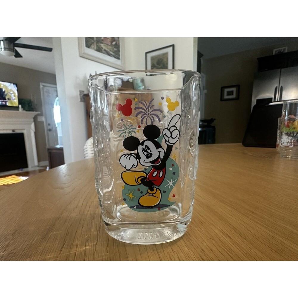 2000 Y2K Walt Disney World McDonalds Millenium EPCOT Mickey Mouse Square Glass